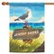 Toland Home Garden Blue and Brown Beach Bird Outdoor House Flag 40" x 28"